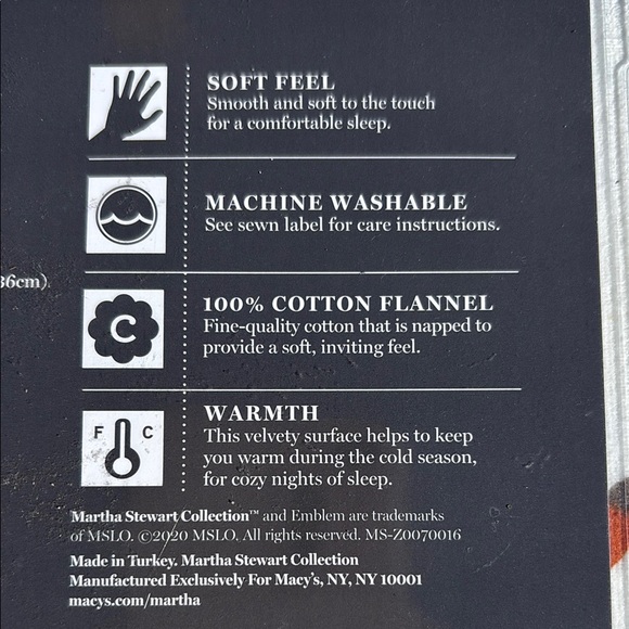 NWT Martha Stewart Winter Wonderland Flannel Twin Sheet Set, Soft Cozy and Warm - Picture 11 of 12